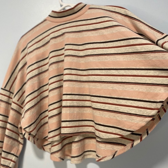 Free People Steph Tee in Heater Pastel Combo Size Small S Oversized Lagenlook - Picture 4 of 7